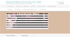 Desktop Screenshot of elevationbellydance.com