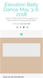Mobile Screenshot of elevationbellydance.com