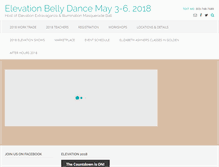 Tablet Screenshot of elevationbellydance.com